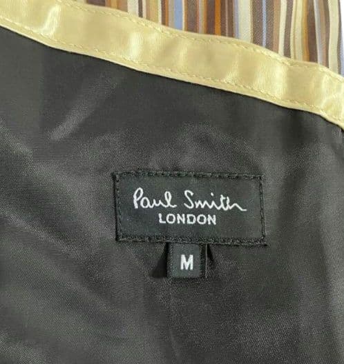 Paul Smith ステンカラーコートアンゴラ 100% 裏地ストライプ柄 M