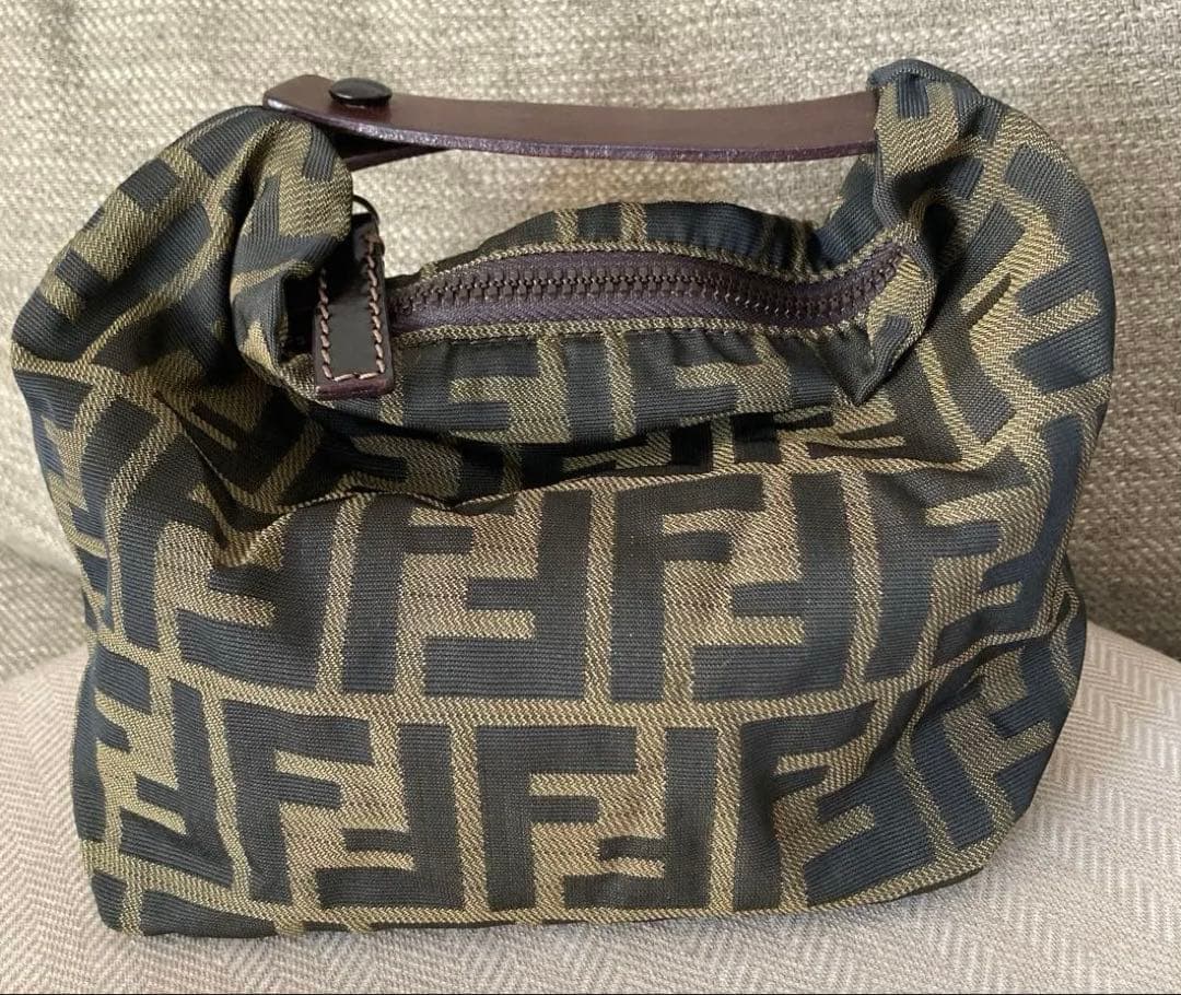フェンディ FENDI ロゴプリント ポーチ ズッカ バニティ ヴィンテージ