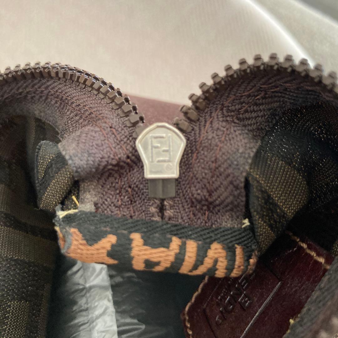 フェンディ FENDI ロゴプリント ポーチ ズッカ バニティ ヴィンテージ