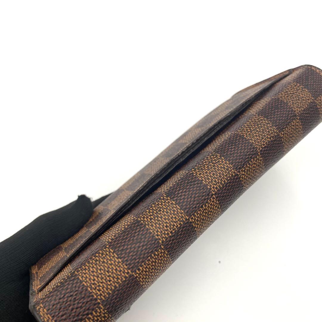 ルイヴィトン ダミエ エベヌ 新型 ポルトフォイユ サラ 長財布 N63209