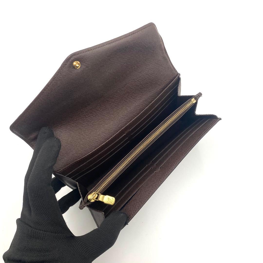 ルイヴィトン ダミエ エベヌ 新型 ポルトフォイユ サラ 長財布 N63209