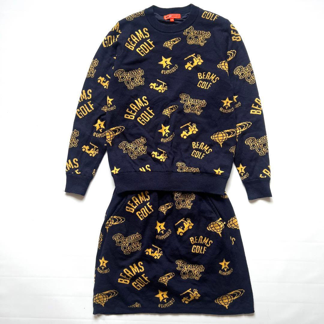 BEAMS GOLF ビームスゴルフ　セットアップ　ニット　セーター　スカート