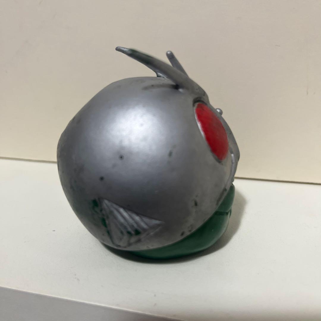 無版権 3本アンテナ 仮面ライダー ソフビ フィギュア 当時物 旧