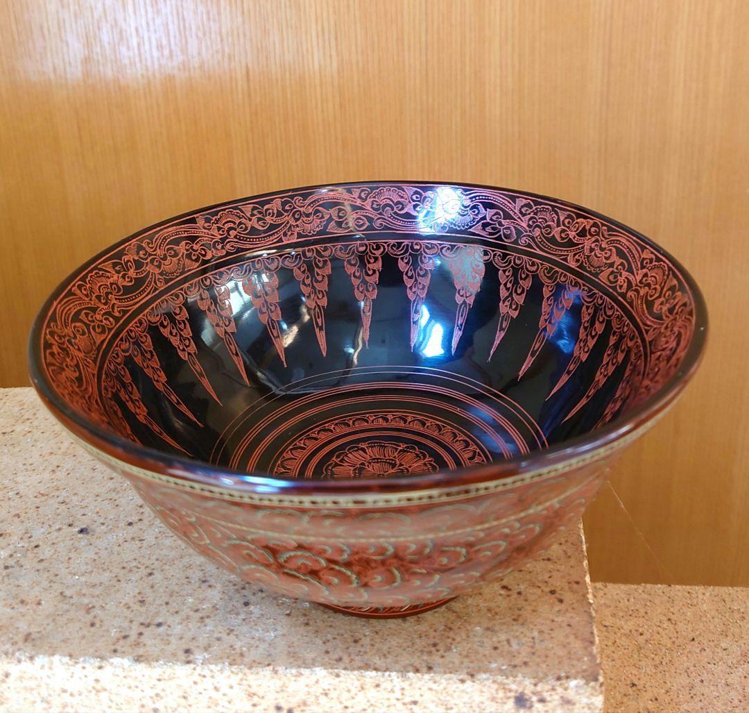 美術漆器 鳥獣蒟醤 きんま アンティーク 細密 漆塗り タイ・ミャンマー