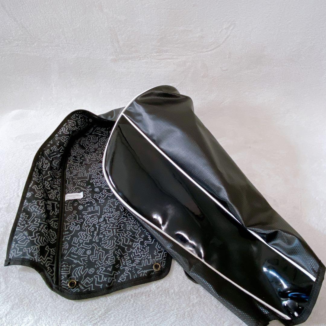 未使用　キースヘリング　スタンド付キャディバッグ　9型　ブラック　レッド　黒　赤