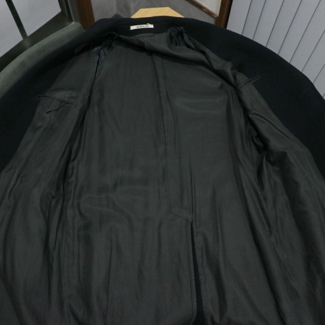 AURALEE 19AW カシミヤウールモッサー チェスターフィールドコート
