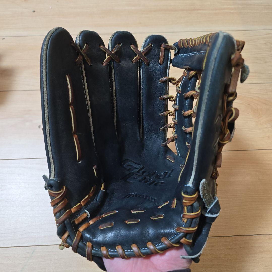 Mizuno Global Elite ブラック 軟式グローブ外野用 左投げ - グローブ