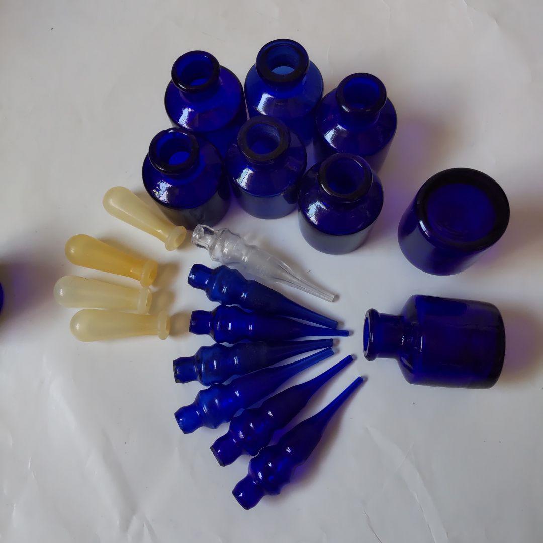 myaon66ボトルディギングインク瓶ガラス製小瓶8スポイト軸7蓋付瓶2個