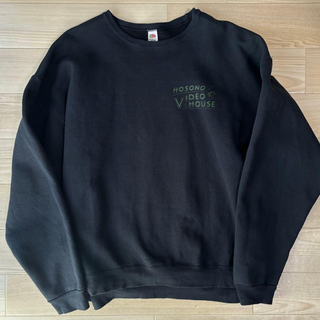 HOSONO VIDEO HOUSE スウェット ブラック XLサイズ