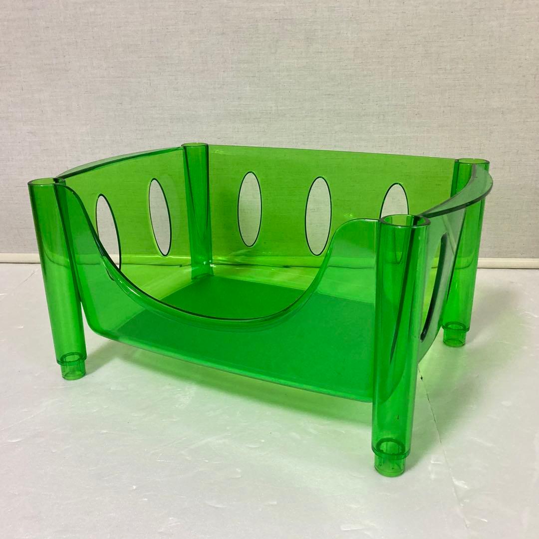 イタリア製 グッチーニ ワゴン ラック バスケット キャスター付き 収納