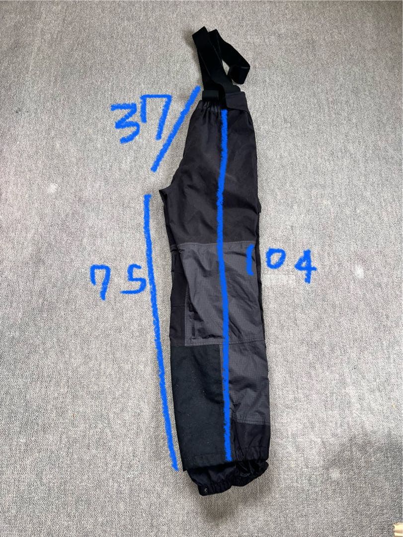 ザノースフェイス レトロスキーパンツ　サスペンダー付き　メンズＳ