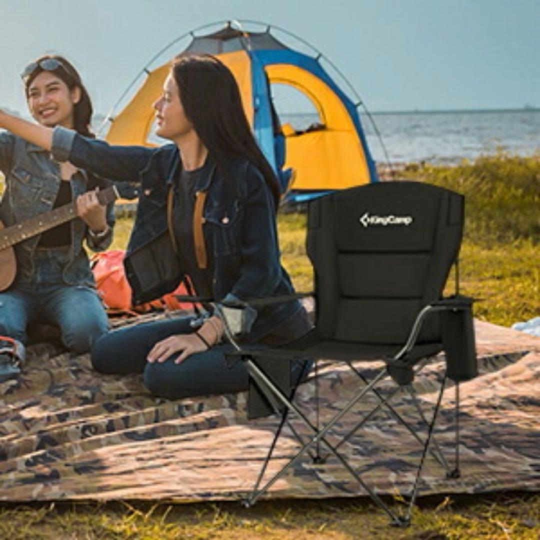 2個セット‼️ KingCamp アウトドアチェア 保冷バック/収納袋付き