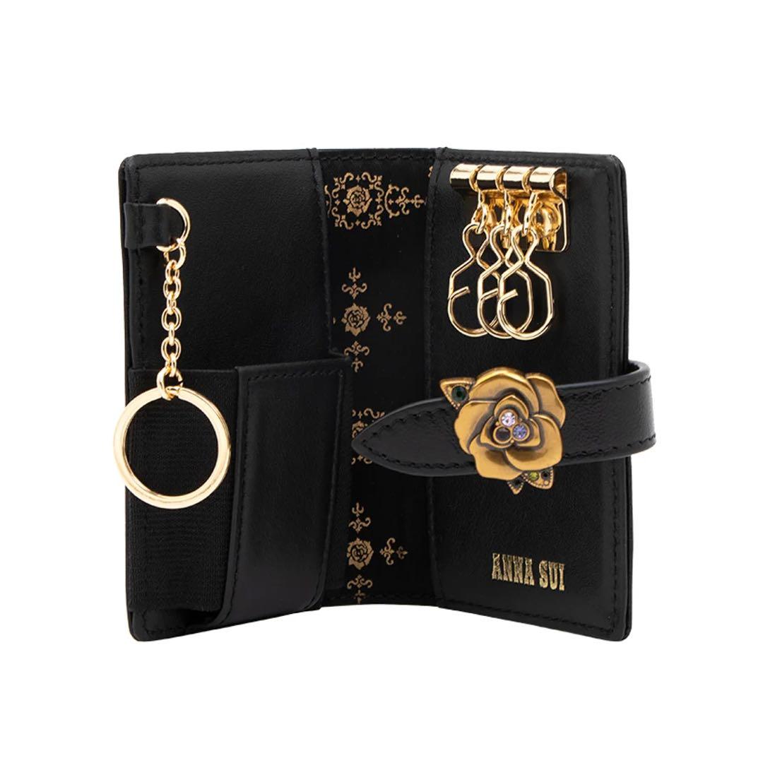 【希少】ANNA SUI（アナスイ）キーケース ブルボンシリーズ ローズ