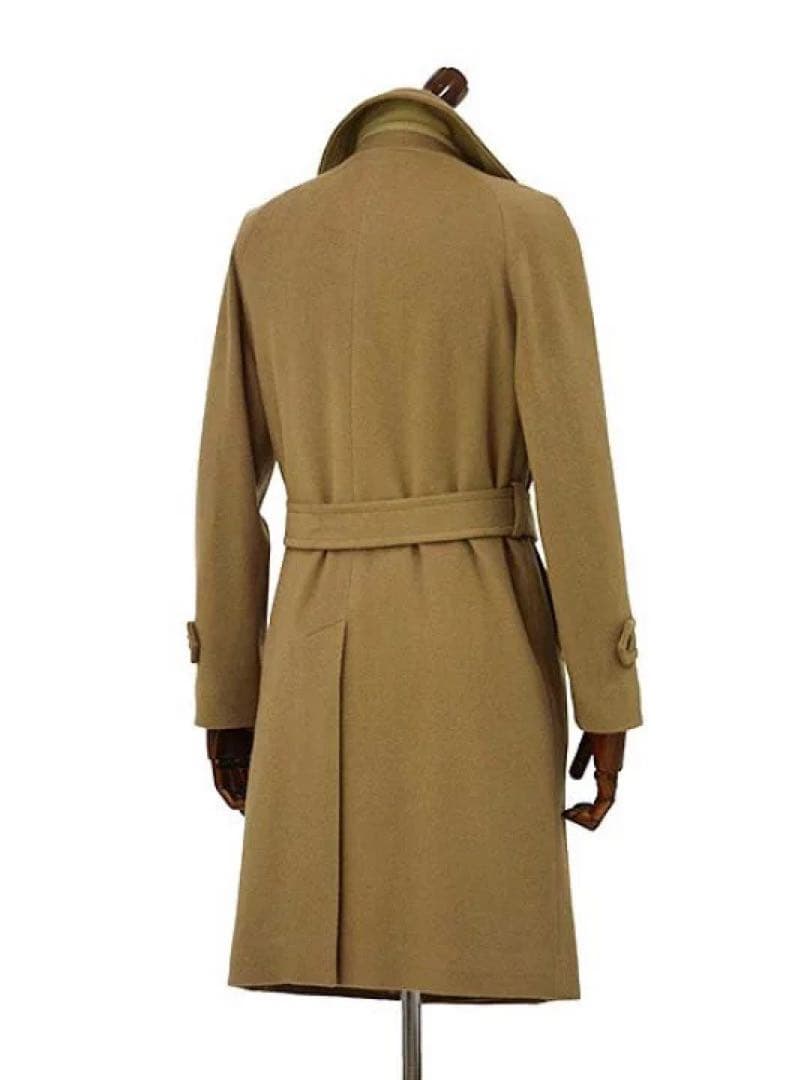 タリアトーレ ダブルベルテッドコート 定価18万 ネイビー 42 - メルカリ