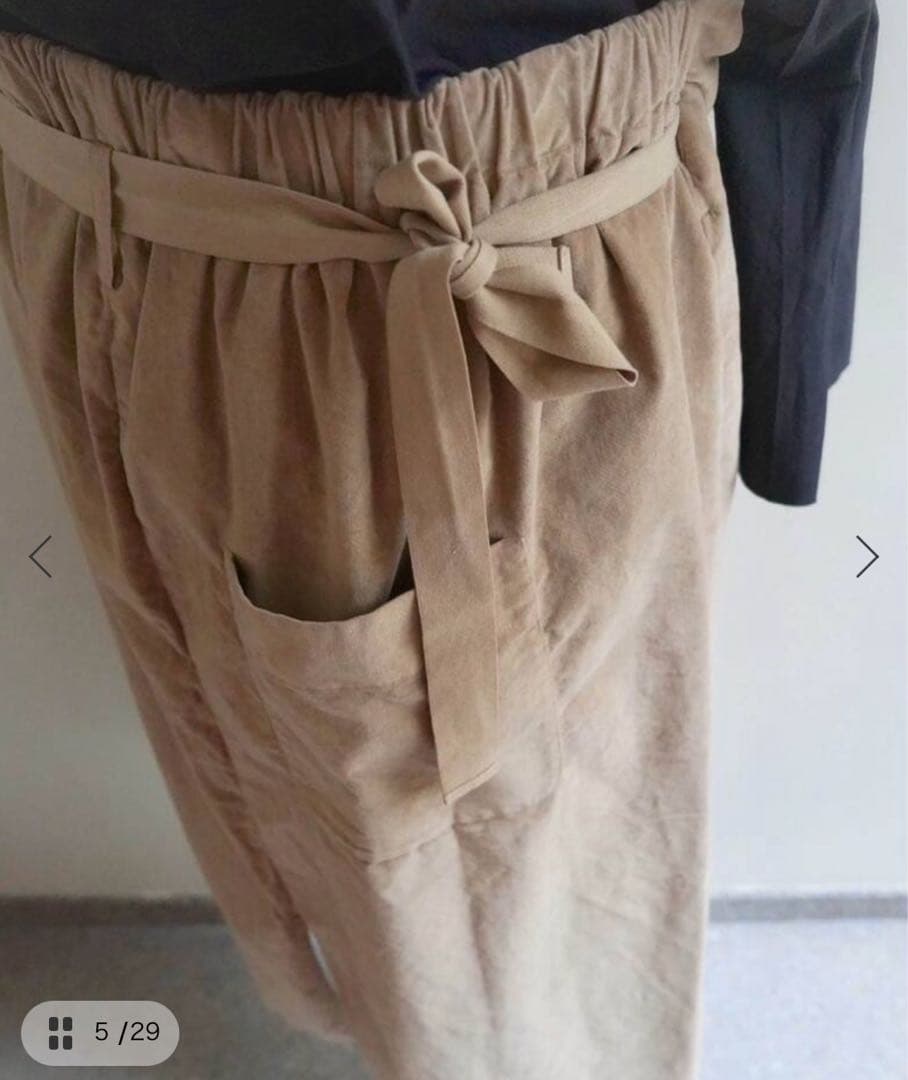 アルバム ディ ファミリアVELVET WRAP SKIRT