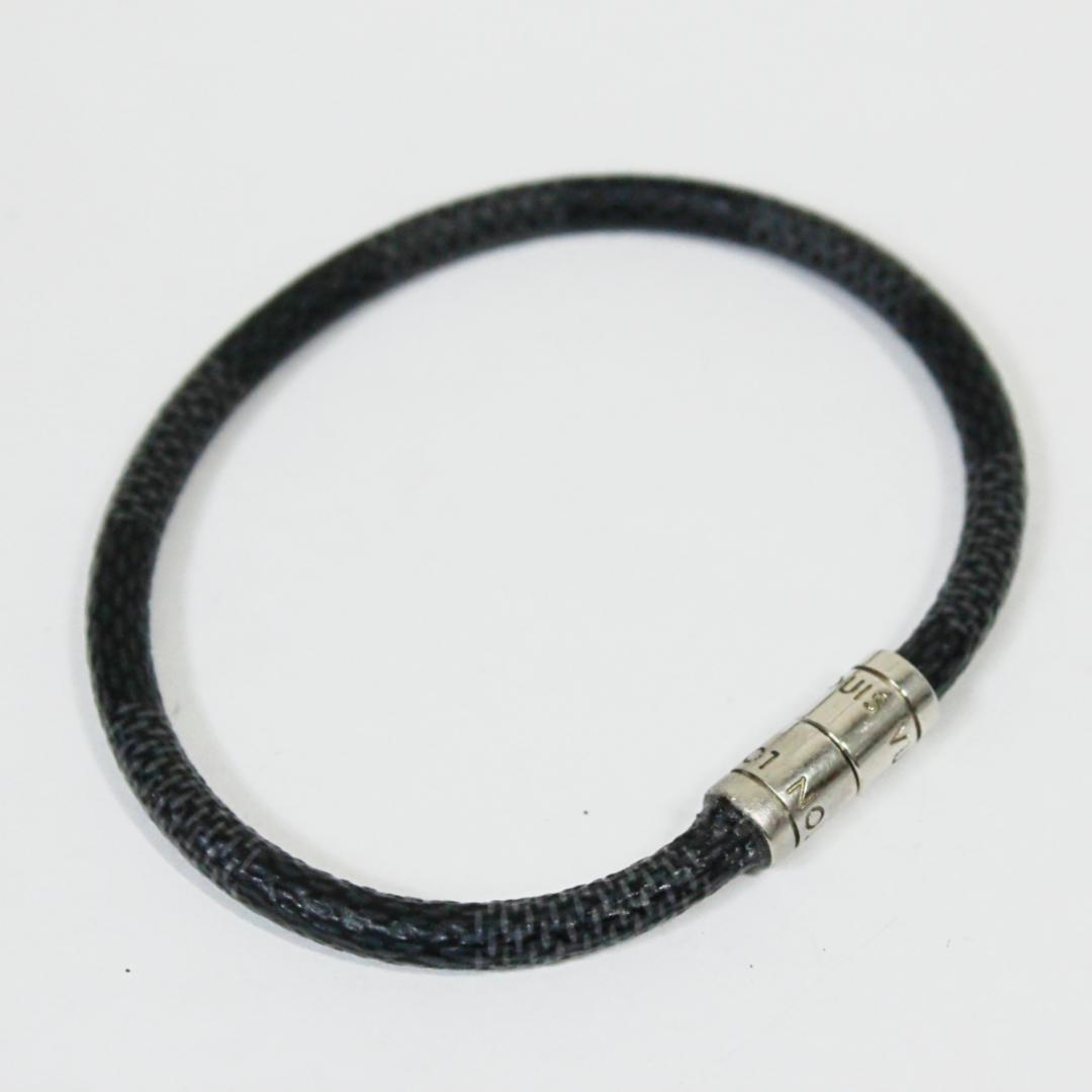 美品 ルイヴィトン ブレスレット ダミエ グラフィット ブラスレ キープイット