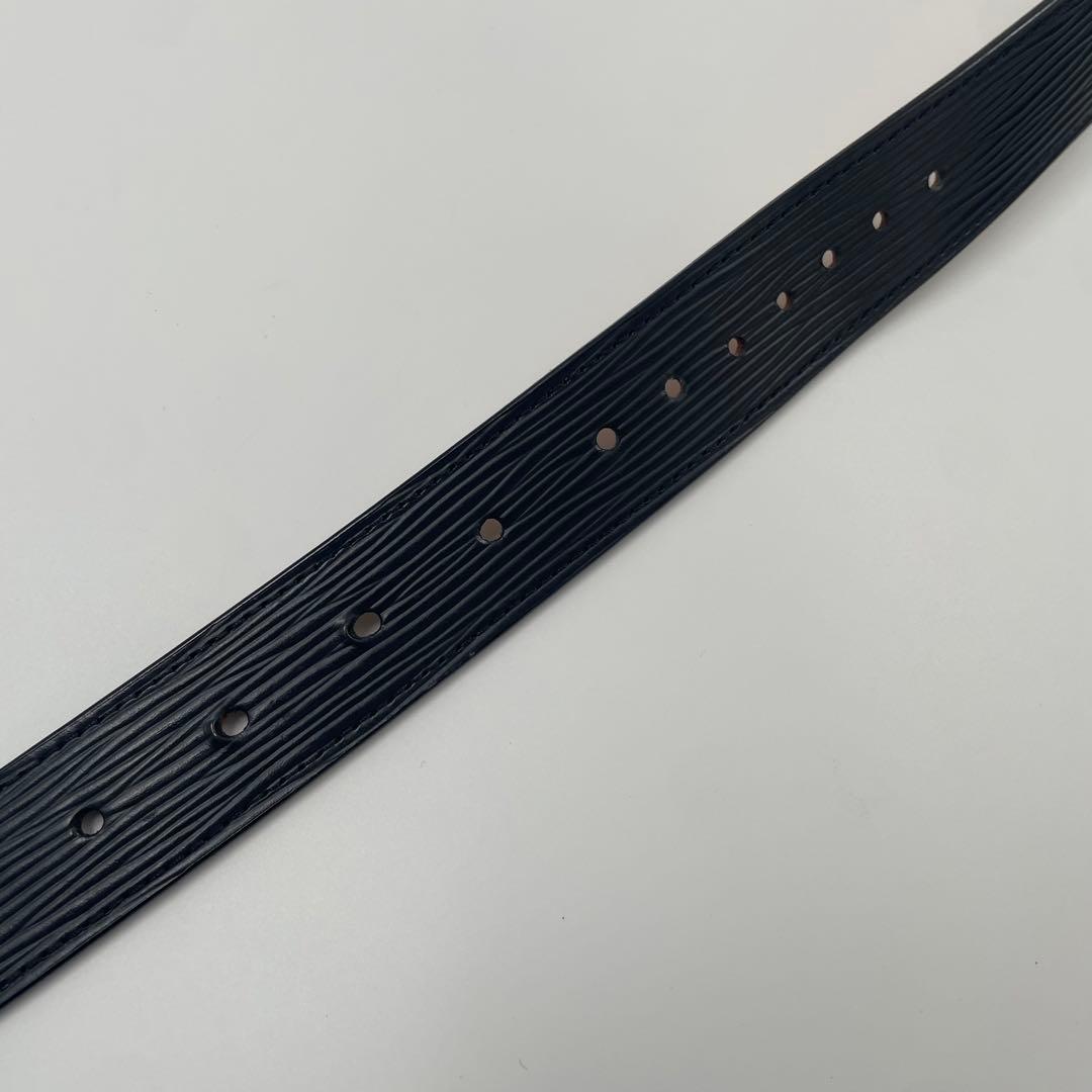 【✨美品】ルイヴィトン ベルト サンチュール LV イニシャル エピ ブラック