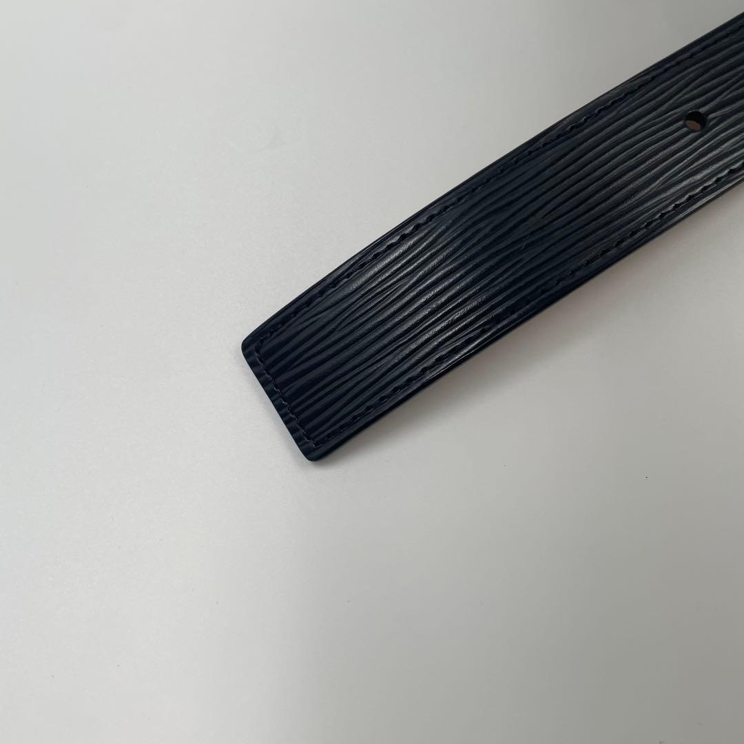 【✨美品】ルイヴィトン ベルト サンチュール LV イニシャル エピ ブラック