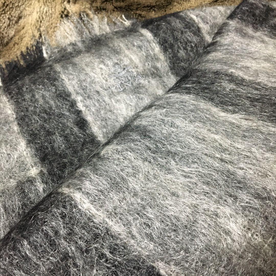 PRADA ストール ひざ掛け／ブラック＆グレー