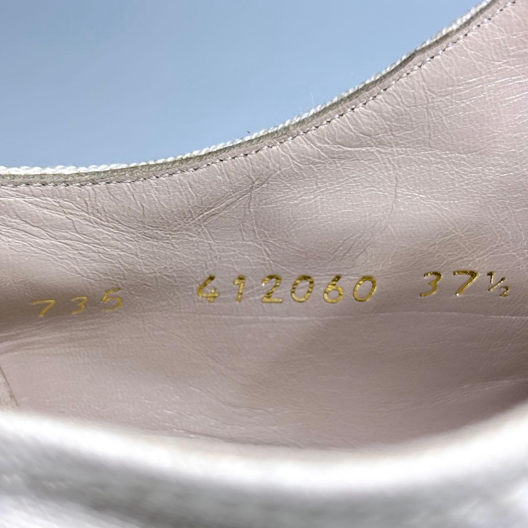 CHANEL シャネル ココマーク ロゴ刺繍 バイカラー スニーカー 23.5㎝