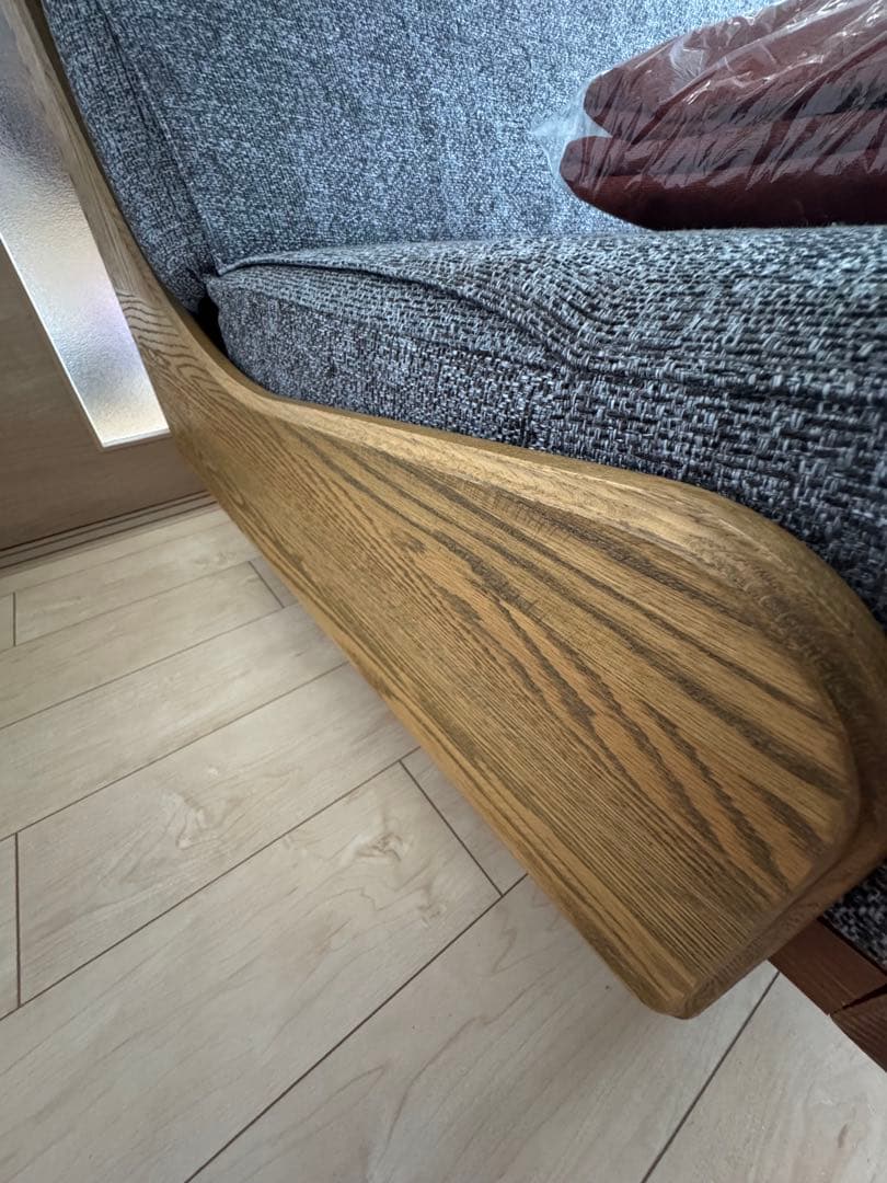 jn様専用】ハビタソファ グレー 200cm+同色専用カバー