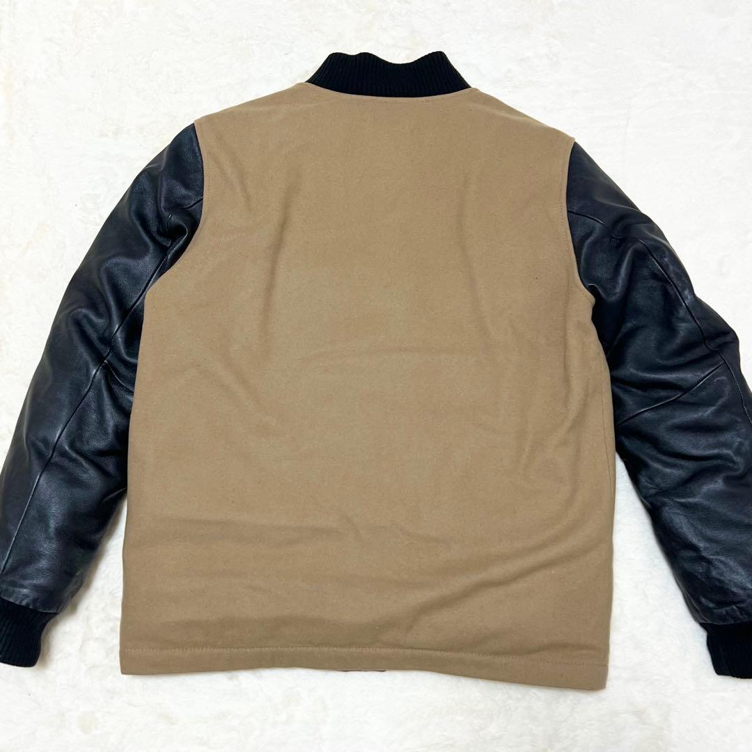 ナイキ✨️デストロイヤージャケット　切り替え　袖レザー　スタジャン　内側ダウン　Ｍ