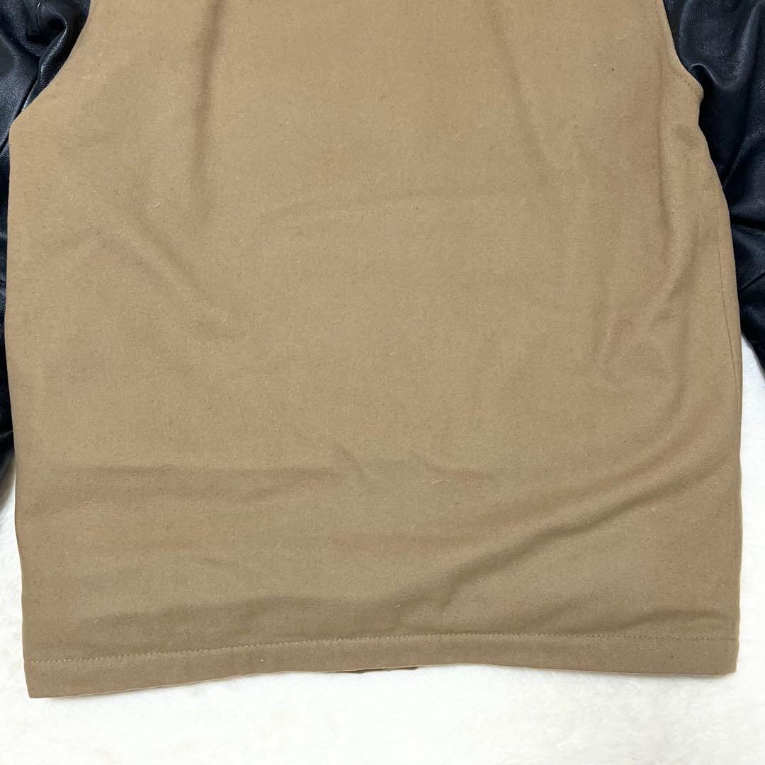 ナイキ✨️デストロイヤージャケット　切り替え　袖レザー　スタジャン　内側ダウン　Ｍ