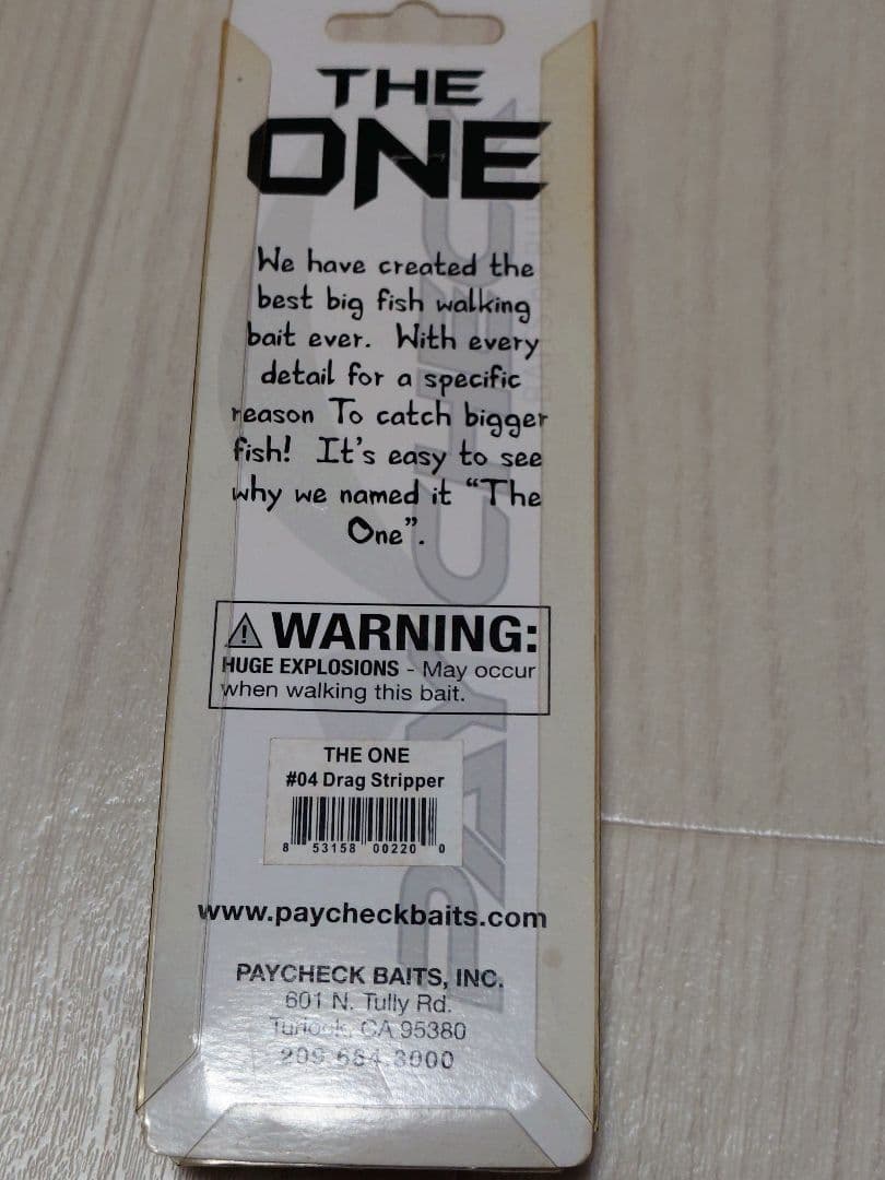 【未使用】PAYCHECK BAITS THE ONE #04 廃盤入手困難