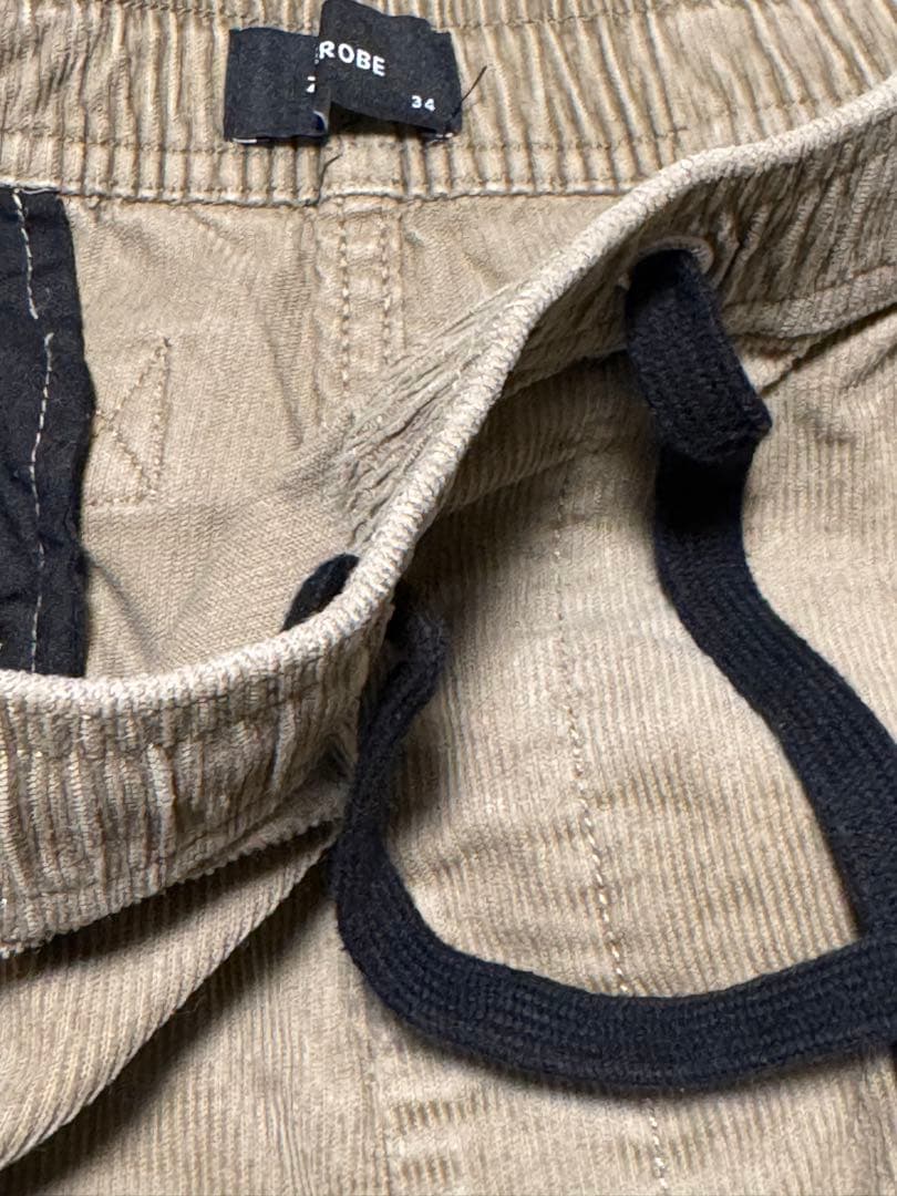 RonHerman ZANEROBEコーデュロイ ベージュ ジョガーパンツ 34