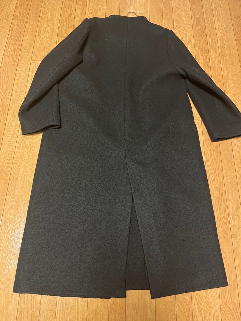 美品　MANOF COLLARLESS LONG COAT マノフ完売品