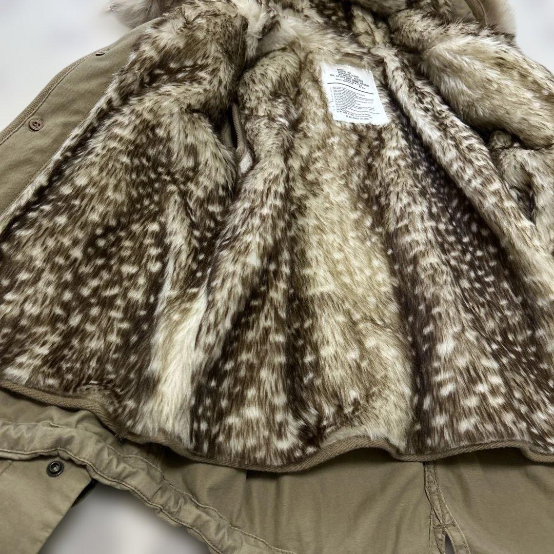 平成ギャル y2k 豹柄 ビッグフード ミリタリージャケット グランジ