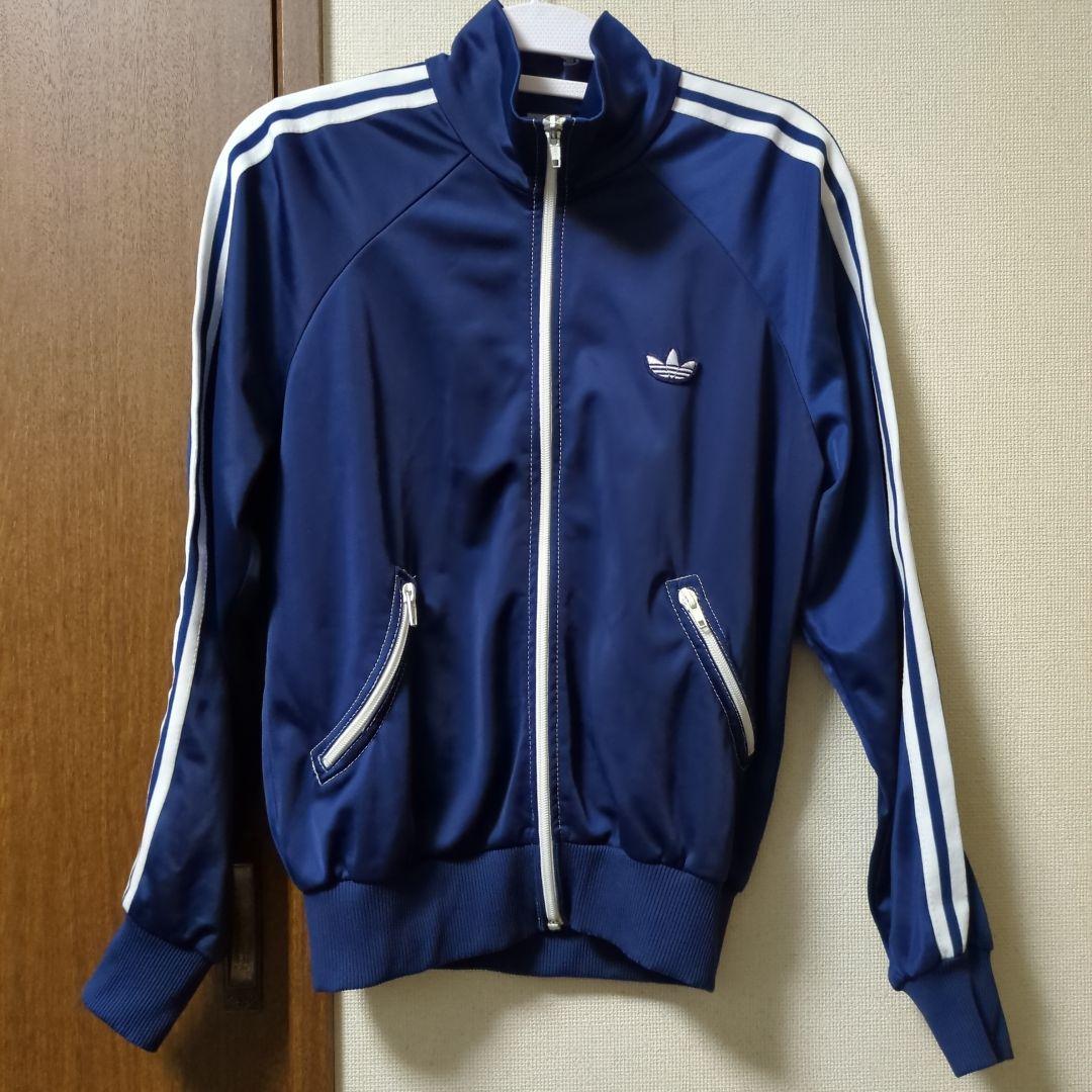 80s adidas 曲がりポケットトラックジャケット smile pocket