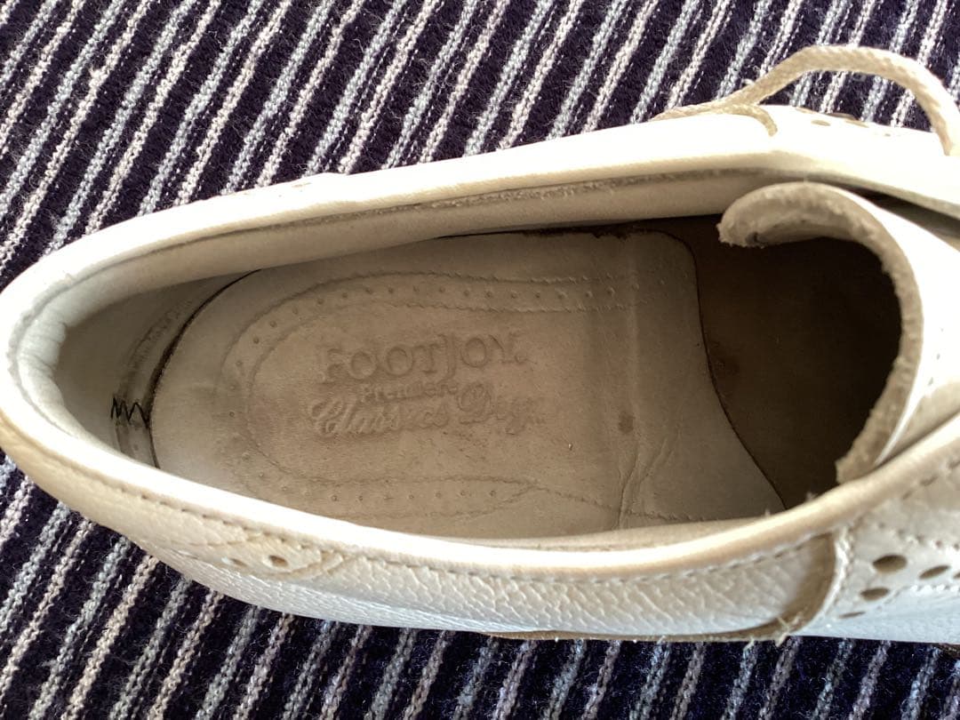 クリスマスセール！フットジョイ、ホワイトレザーゴルフシューズ