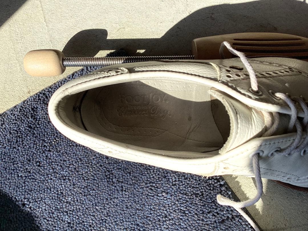 クリスマスセール！フットジョイ、ホワイトレザーゴルフシューズ