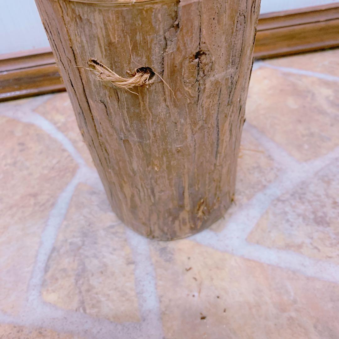 吉野杉 丸太入れ物 木のケース 木 入れ物 インテリア 大 和風 北欧 和