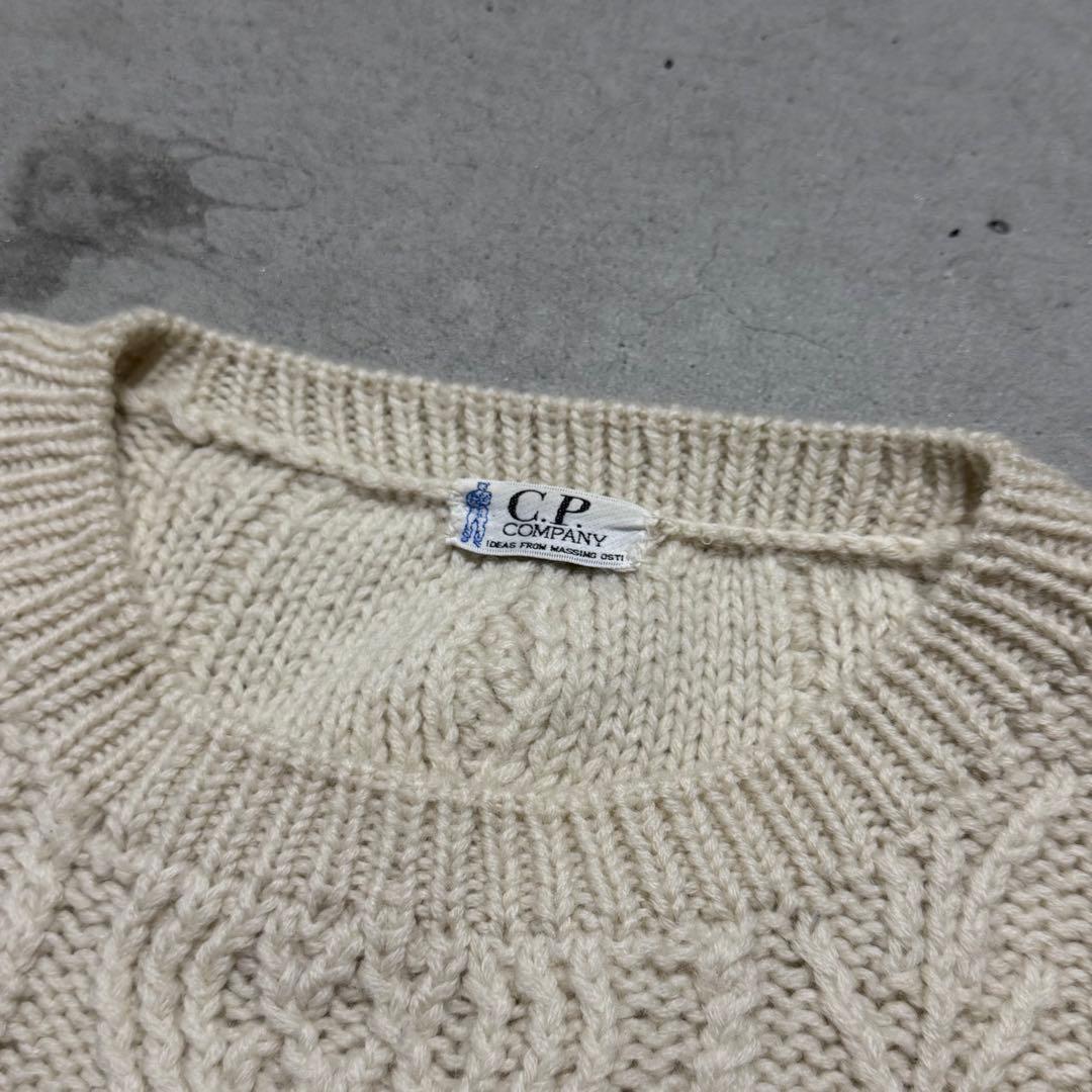 80s 初期タグ c.p.company cable knit sullen