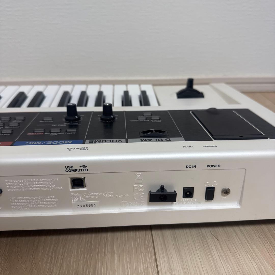 【美品】Roland 61鍵 シンセサイザー JUNO-DI-WH ホワイト