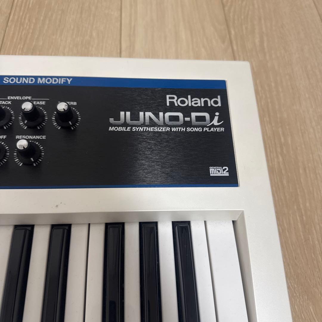 【美品】Roland 61鍵 シンセサイザー JUNO-DI-WH ホワイト