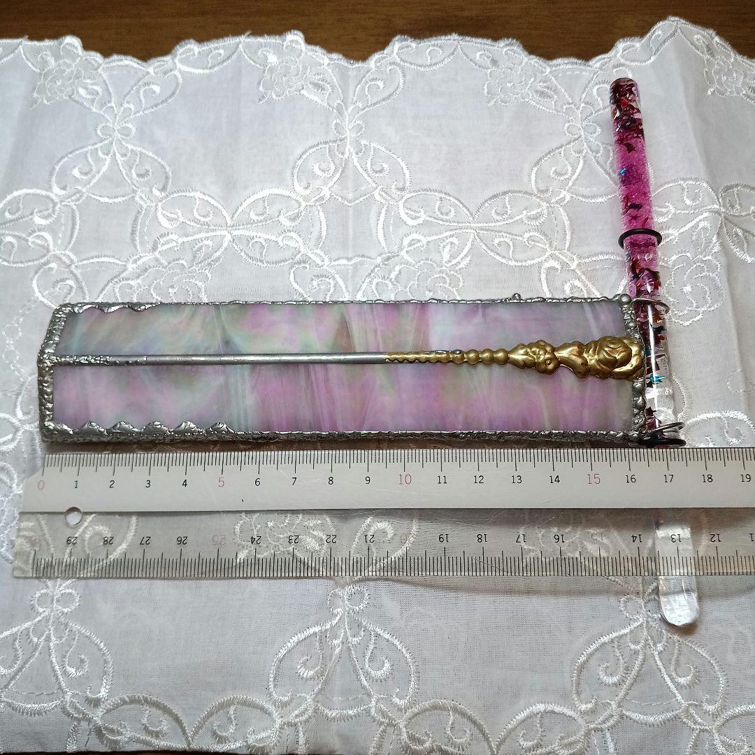 ＊「ペット、喫煙者無し」　万華鏡ステンドグラス　ガラス製カレイドスコープ