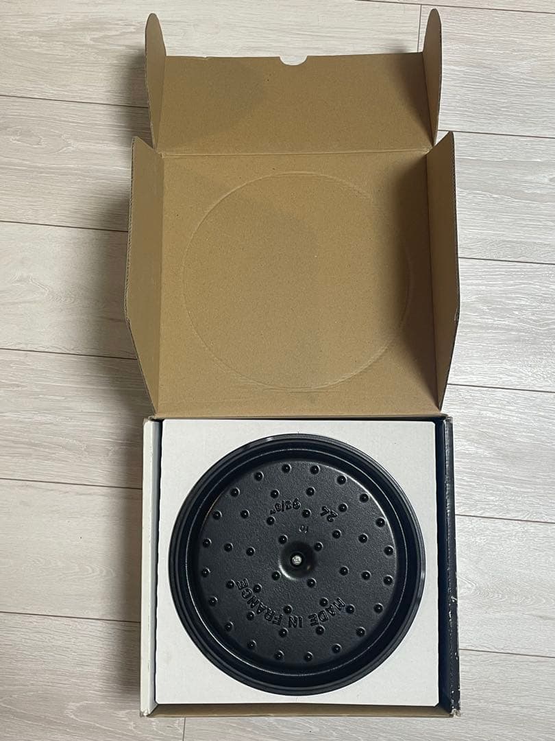 【美品】STAUB グランドココット ブラック 24cm 4.65L