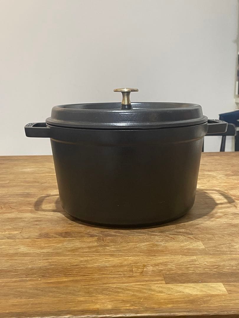 【美品】STAUB グランドココット ブラック 24cm 4.65L