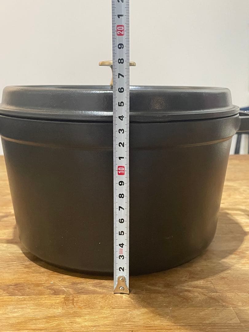 【美品】STAUB グランドココット ブラック 24cm 4.65L