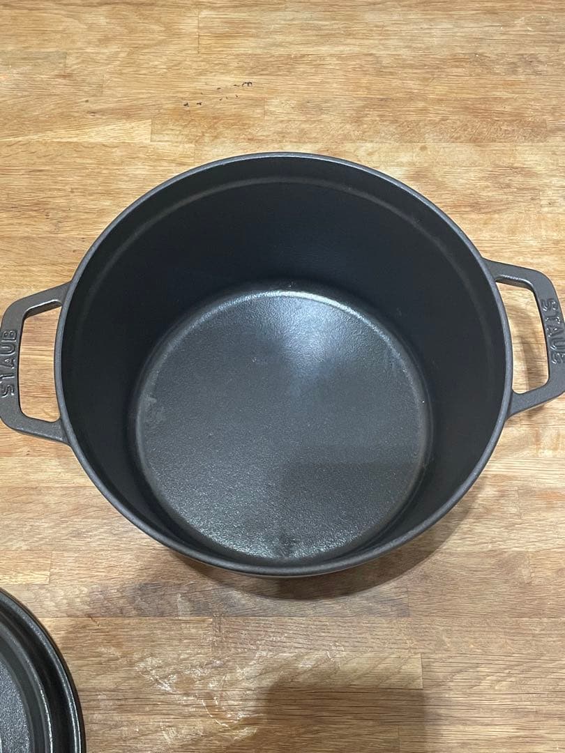 【美品】STAUB グランドココット ブラック 24cm 4.65L
