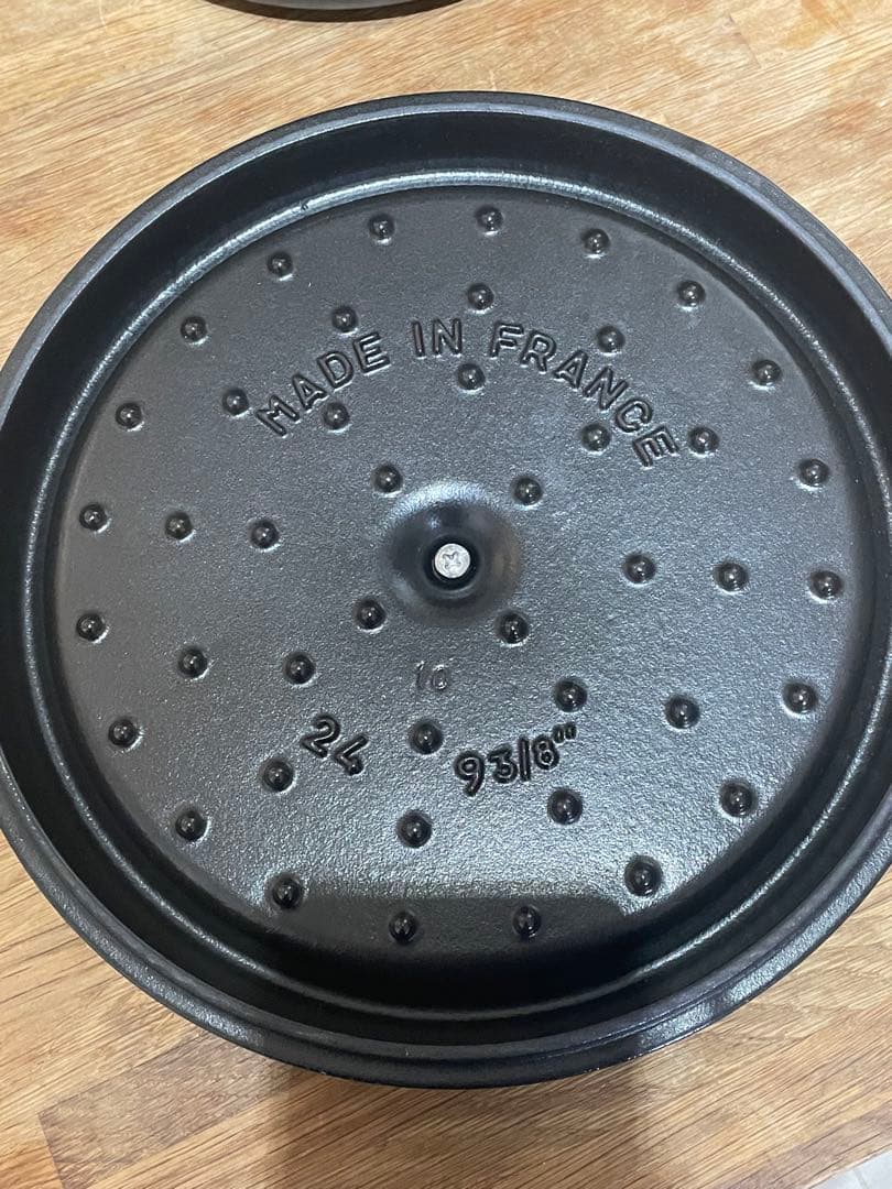 【美品】STAUB グランドココット ブラック 24cm 4.65L