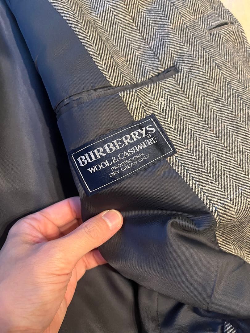 格安！着画あり★美品80s90s Burberrys ウールカシミヤ コート