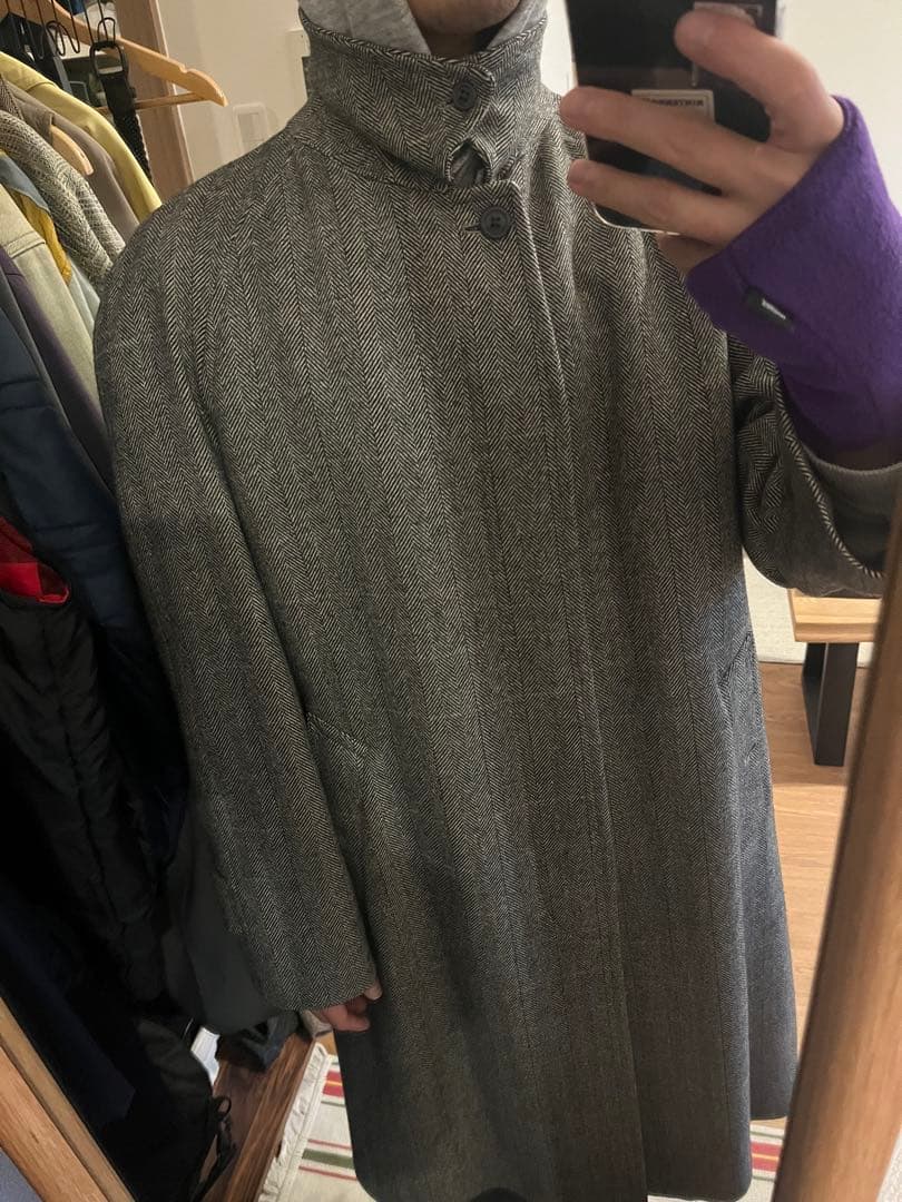 格安！着画あり★美品80s90s Burberrys ウールカシミヤ コート