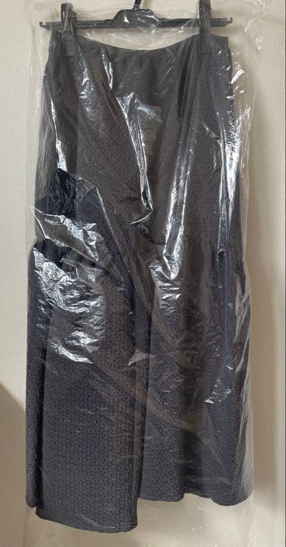 ブルレア Bluelea ジャガードスカート/チャコールグレー 38