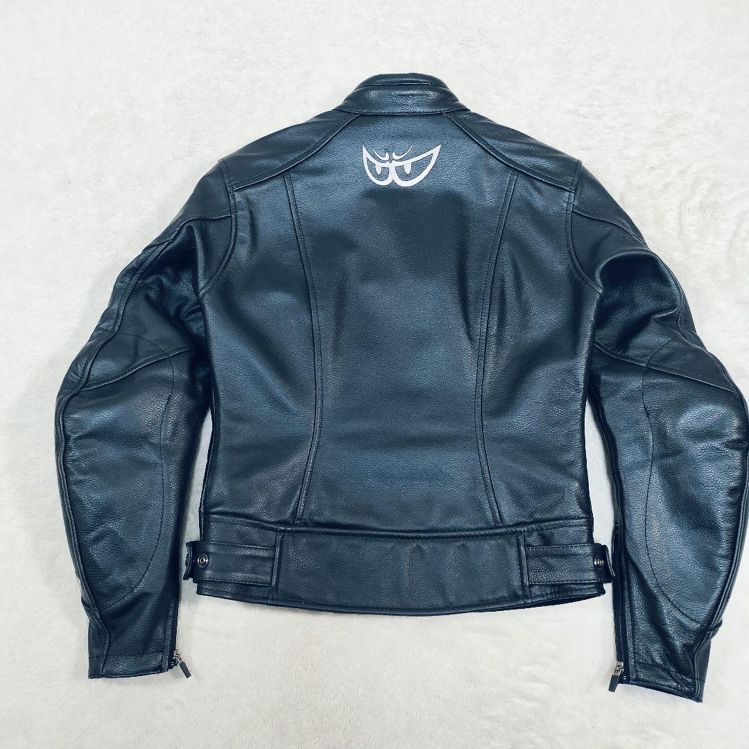 良品】BERIK ベリック レーシングジャケット レザー 刺繍 M ブラック