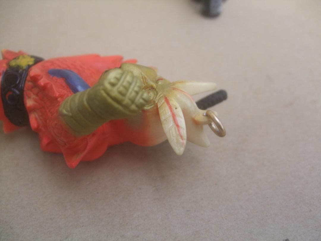 変身忍者嵐☆ミニソフビ☆ペンダントチェーン欠品