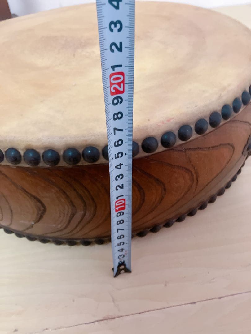 和太鼓　平太鼓　平胴太鼓　鳥居台付き　1.4尺 約43cm 和楽器　打楽器